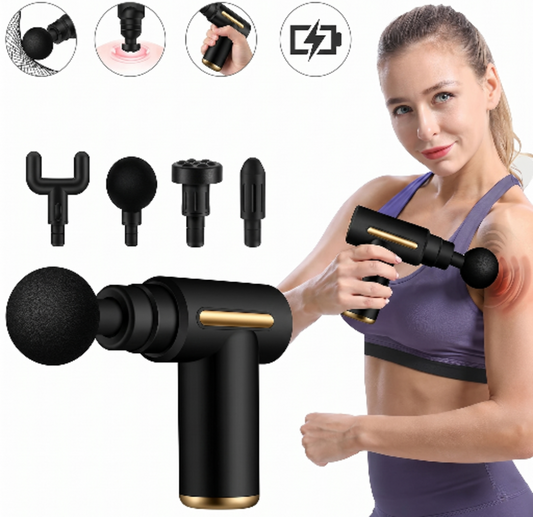 Deep Tissue Muscle Massage Gun – Silent, Cordless