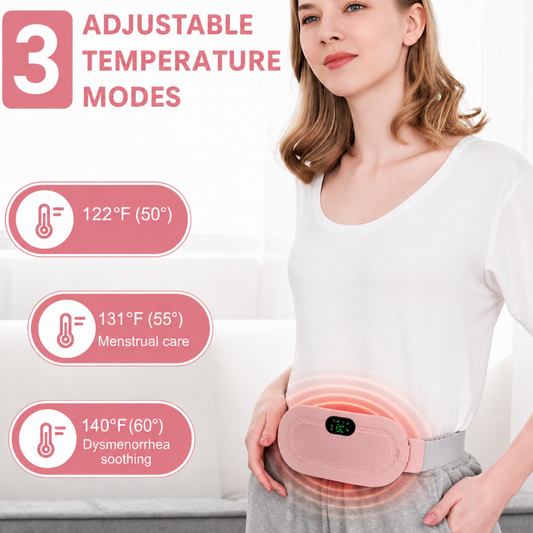 Period Relief Belt – Portable Heating & Massage