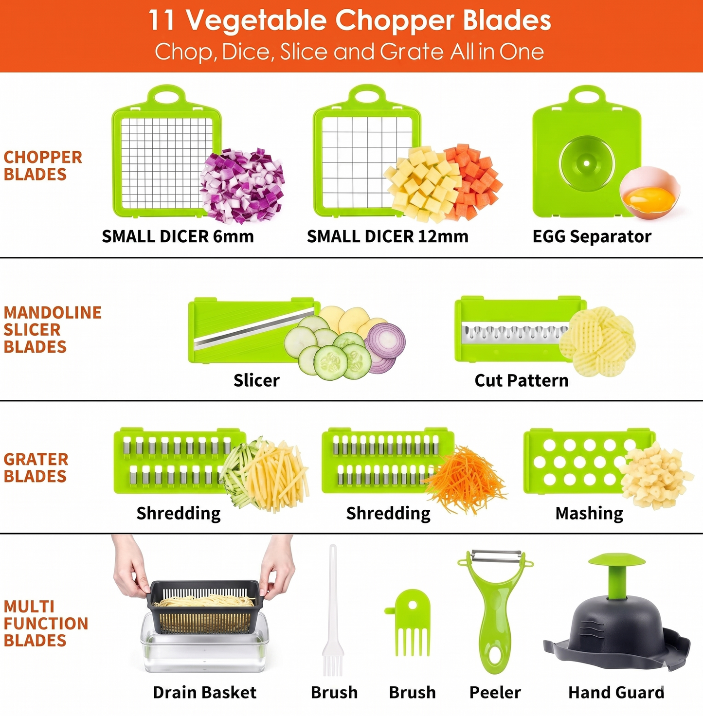 16-in-1 Vegetable Chopper with Container