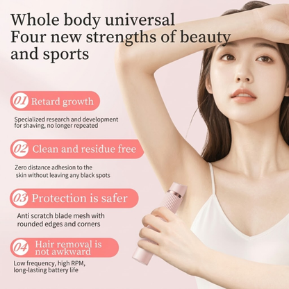 2-in-1 Women's Electric Shaver – Body & Face