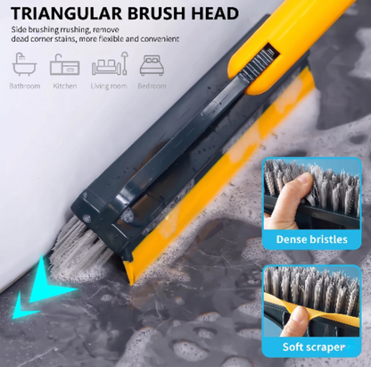 2 in 1 Bathroom Cleaning Brush with Wiper