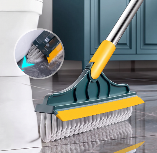 2 in 1 Bathroom Cleaning Brush with Wiper