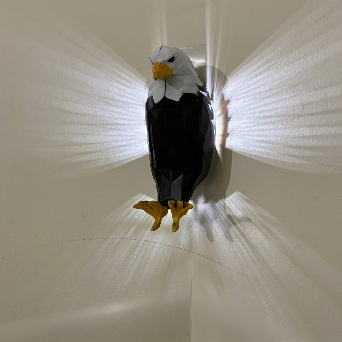 3D Eagle Wall Lamp – LED Light with Remote Control