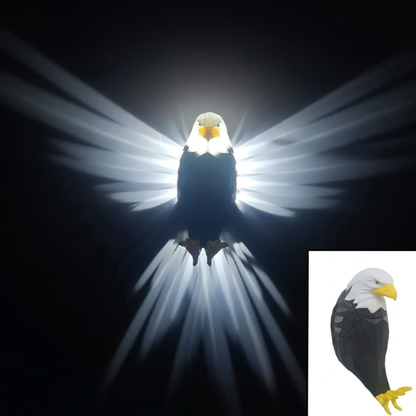 3D Eagle Wall Lamp – LED Light with Remote Control