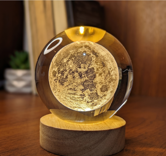 3D Crystal Ball Galaxy Lamp – 16 Color LED
