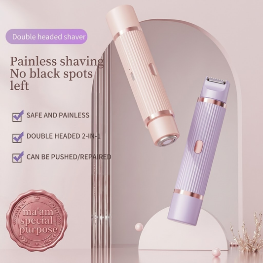 2-in-1 Women's Electric Shaver – Body & Face