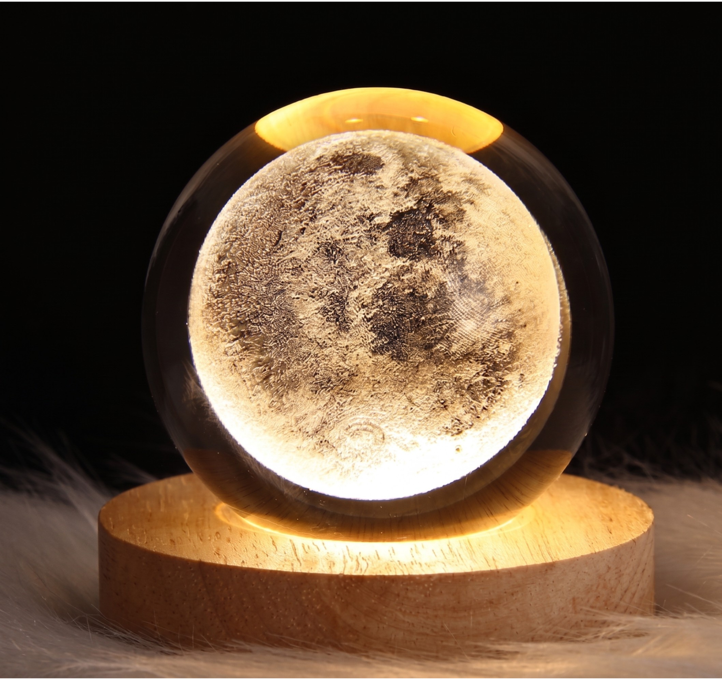 3D Crystal Ball Galaxy Lamp – 16 Color LED