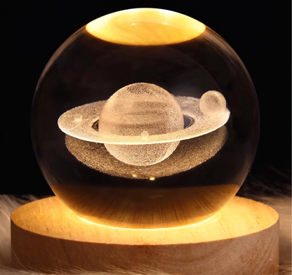 3D Crystal Ball Galaxy Lamp – 16 Color LED