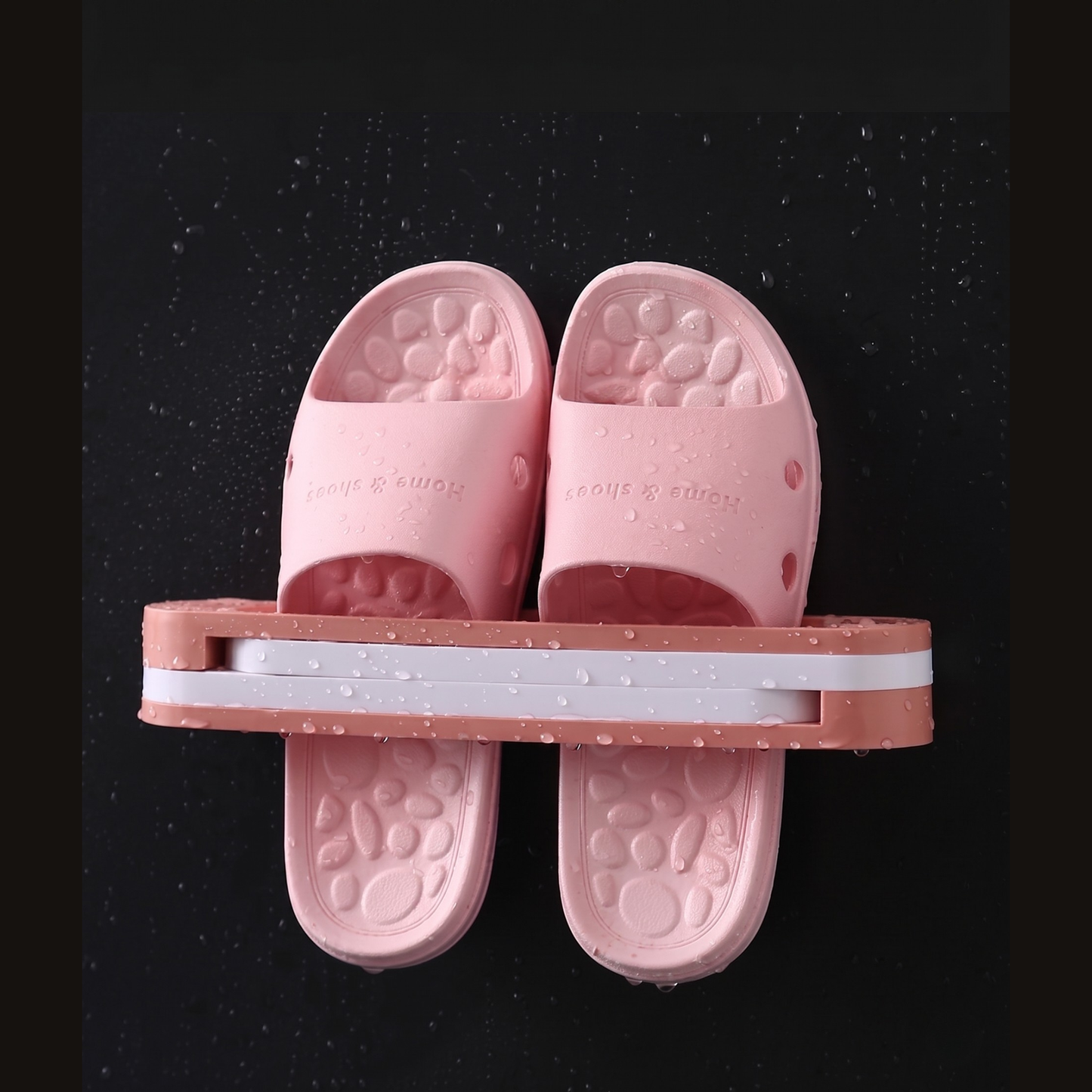 Wall Mounted Slipper & Towel Organizer