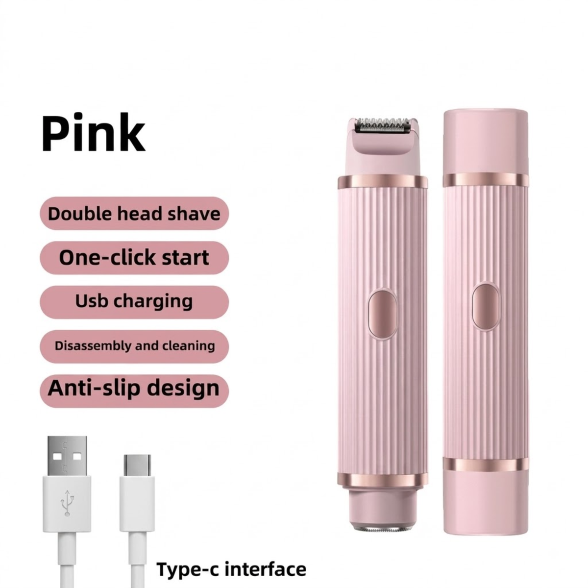 2-in-1 Women's Electric Shaver – Body & Face