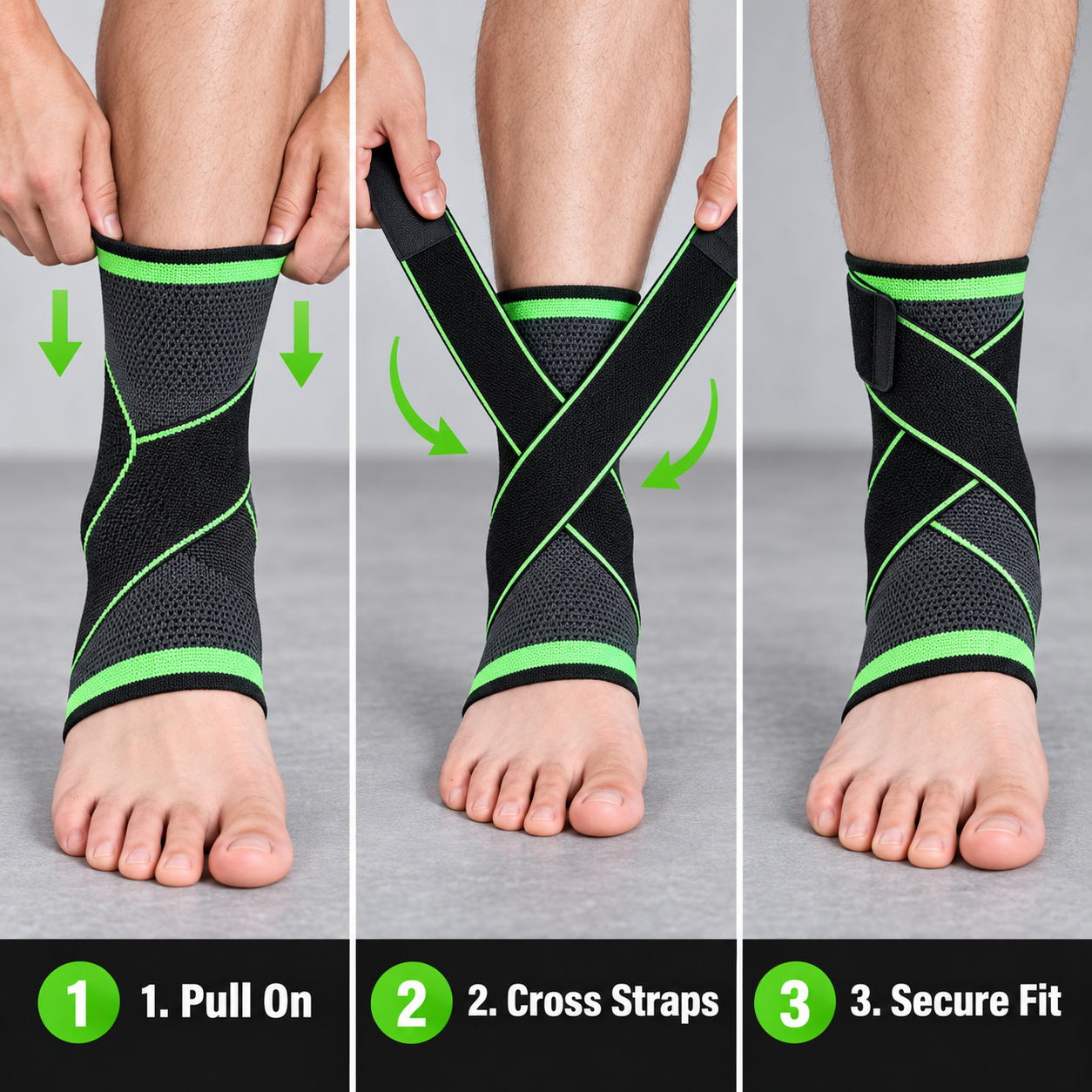 Adjustable Ankle Support Brace – Compression Wrap
