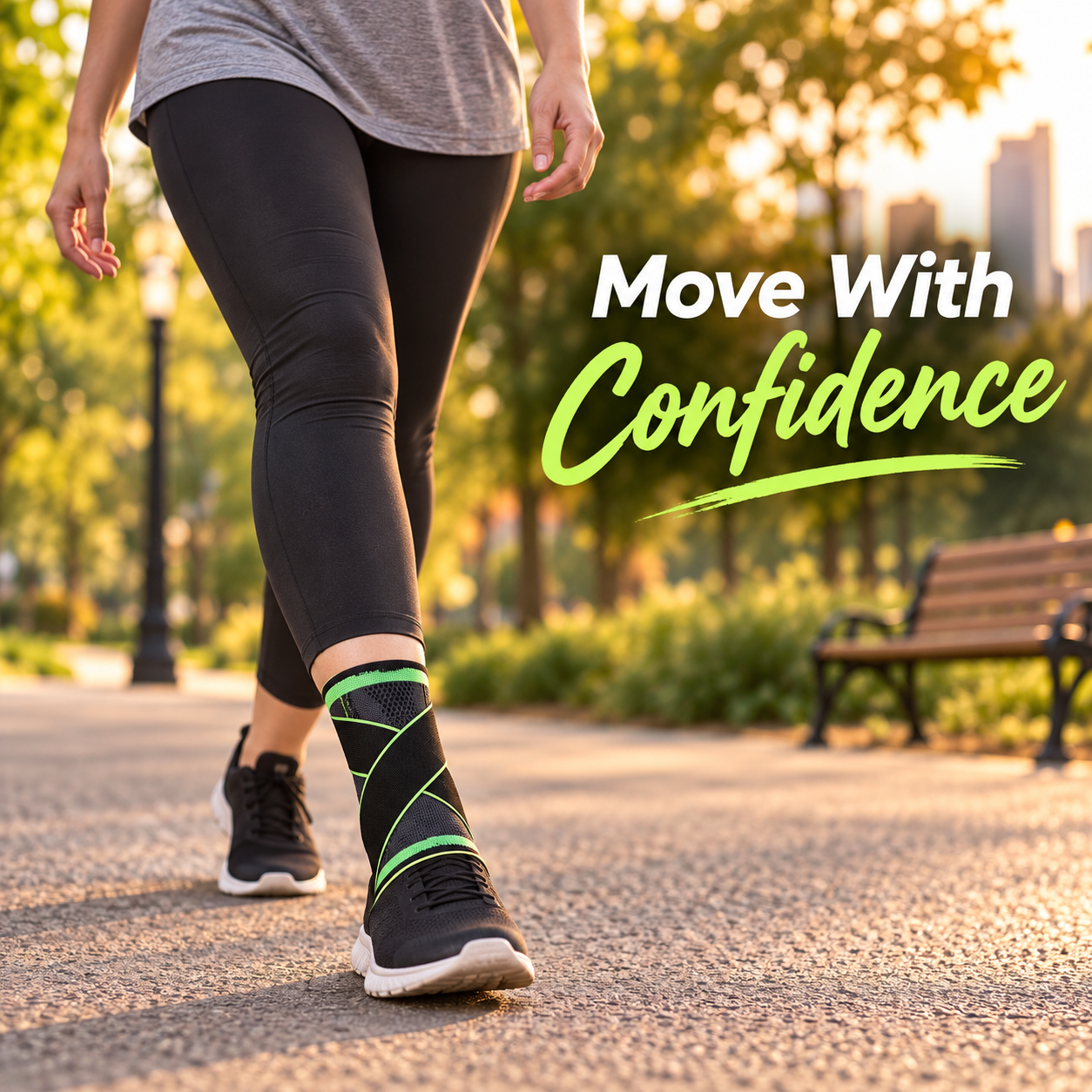 Adjustable Ankle Support Brace – Compression Wrap