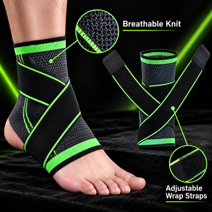 Adjustable Ankle Support Brace – Compression Wrap