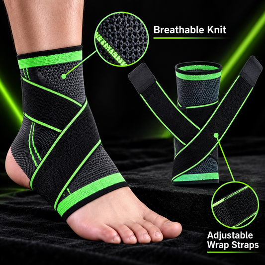 Adjustable Ankle Support Brace – Compression Wrap