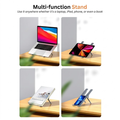Aluminum Laptop Stand – Adjustable, Foldable