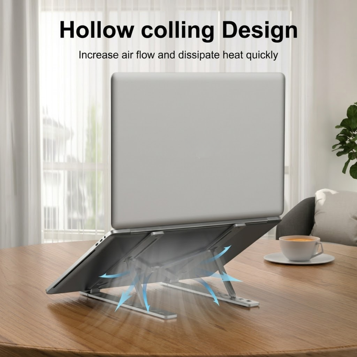 Aluminum Laptop Stand – Adjustable, Foldable