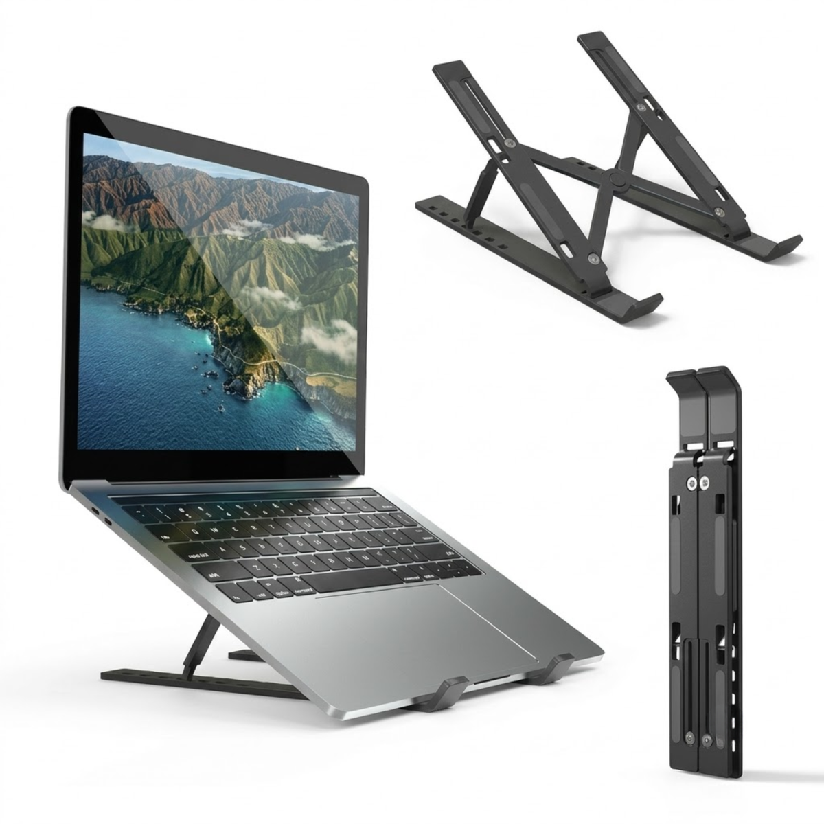 Aluminum Laptop Stand – Adjustable, Foldable