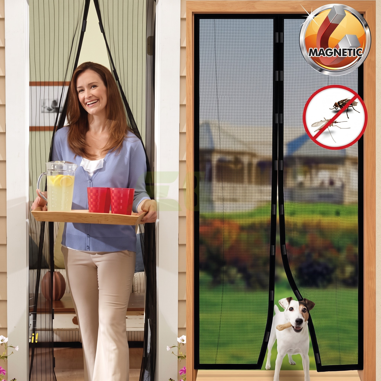Magic Mesh Magnetic Door Screen – Auto-Close