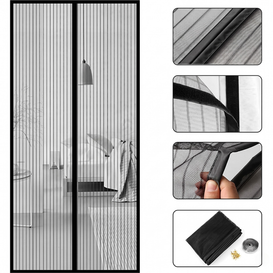 Magic Mesh Magnetic Door Screen – Auto-Close