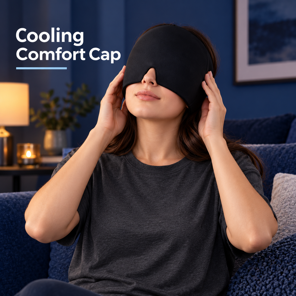 Hot & Cold Gel Migraine Relief Cap – Ice Head Wrap