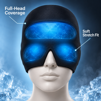 Hot & Cold Gel Migraine Relief Cap – Ice Head Wrap