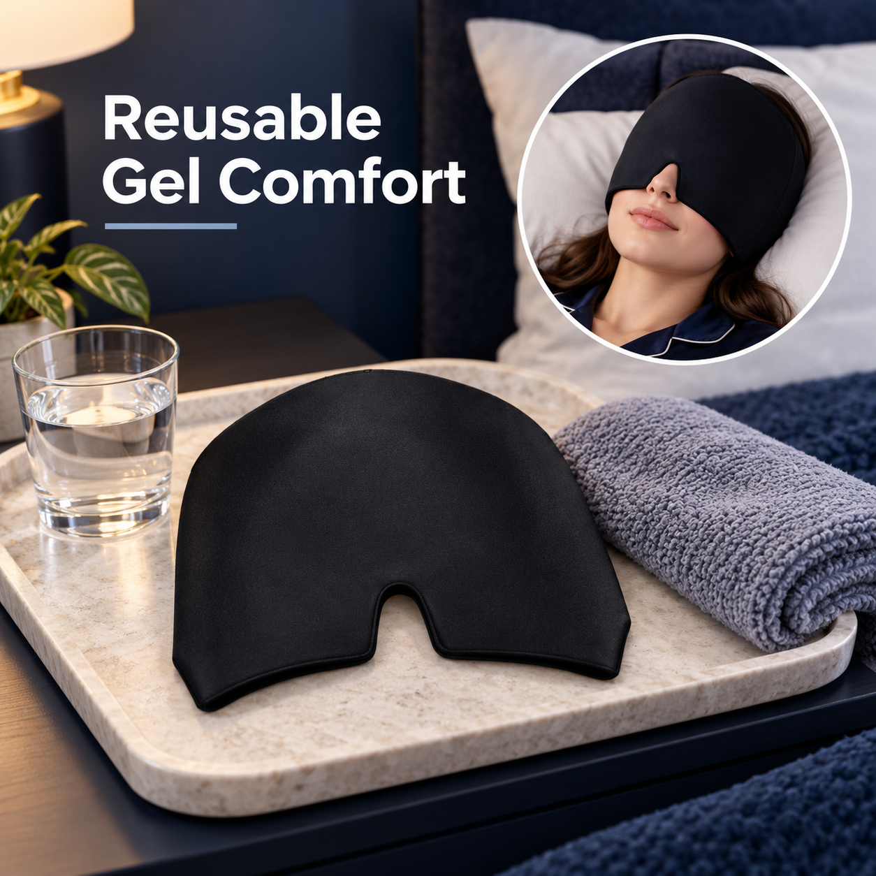 Hot & Cold Gel Migraine Relief Cap – Ice Head Wrap