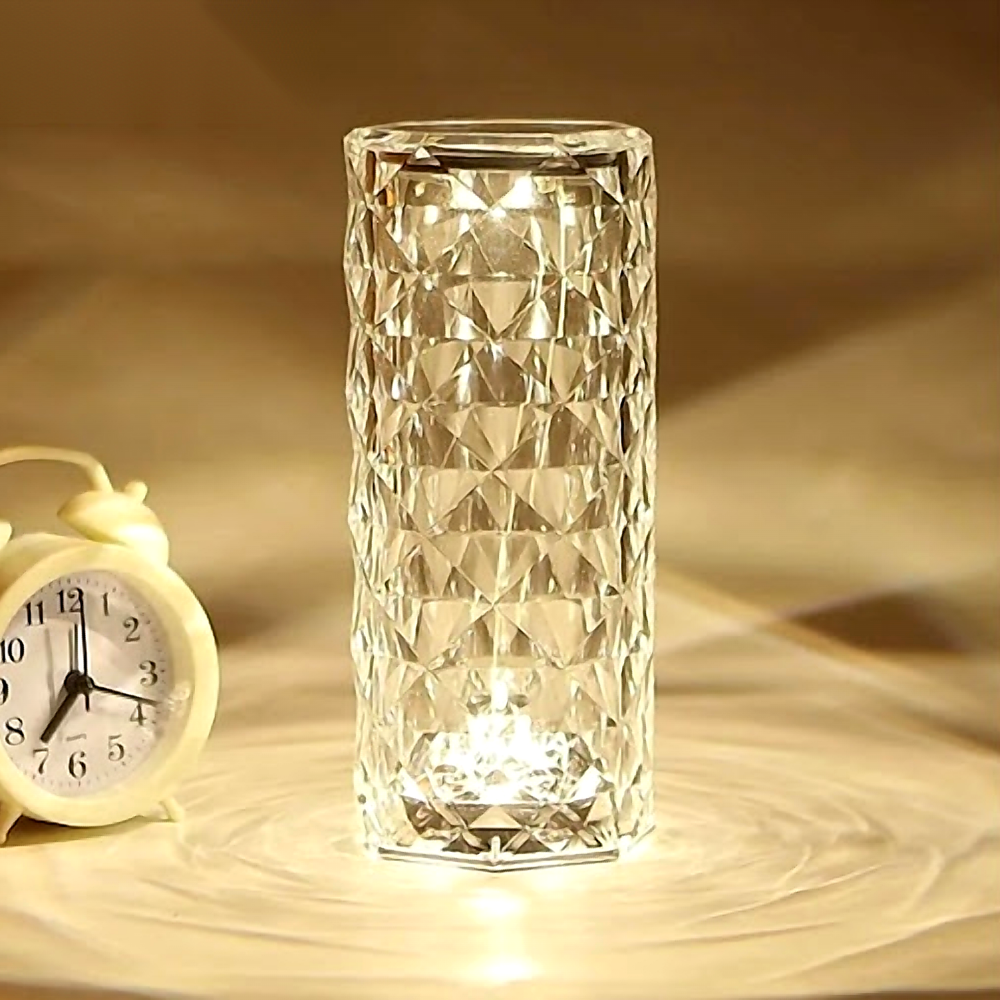 Crystal Rose Diamond Table Lamp – 16 Color RGB