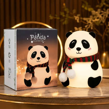 Cute Silicone LED Night Light – Panda Touch Lamp