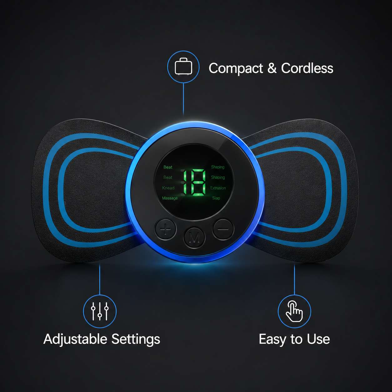 Portable EMS Mini Massager – Muscle Pain Relief