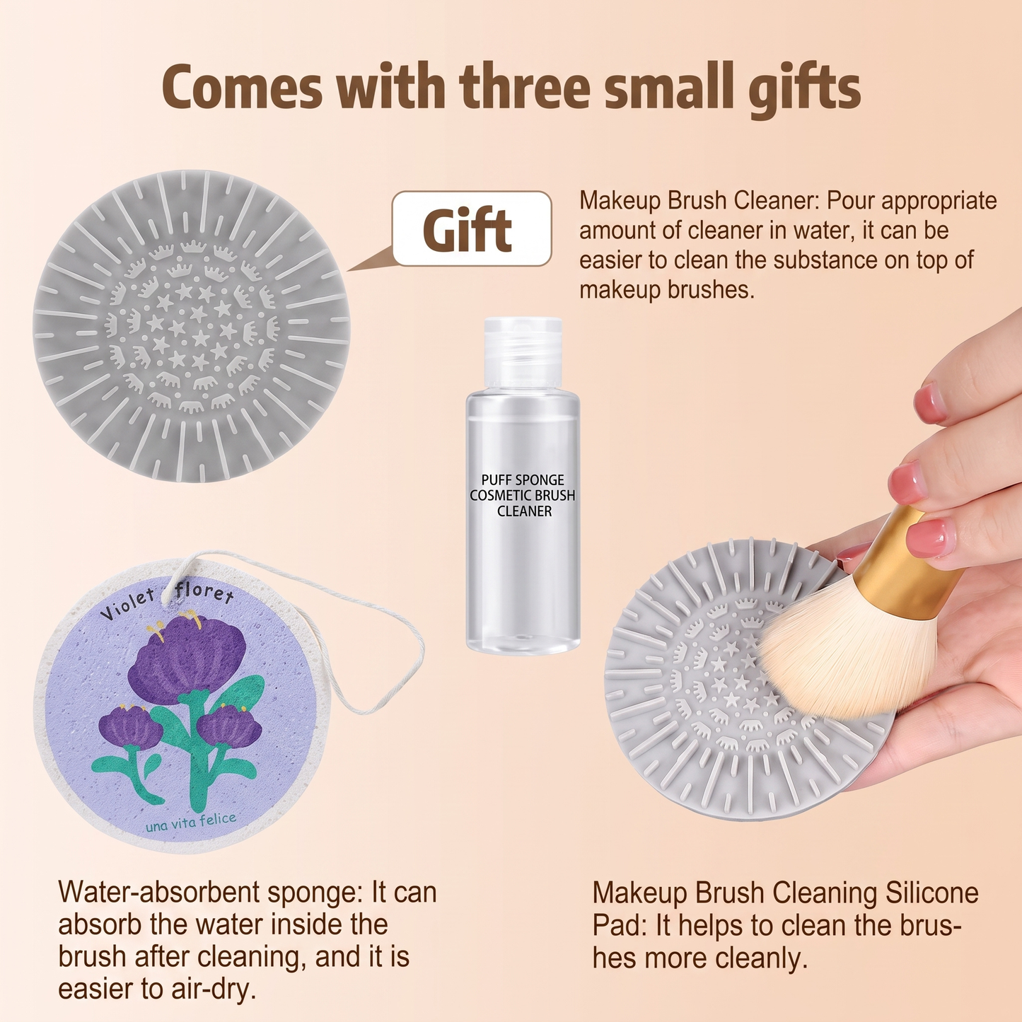 Automatic Makeup Brush Cleaner Machine — Fast Spin Wash & Dry Kit