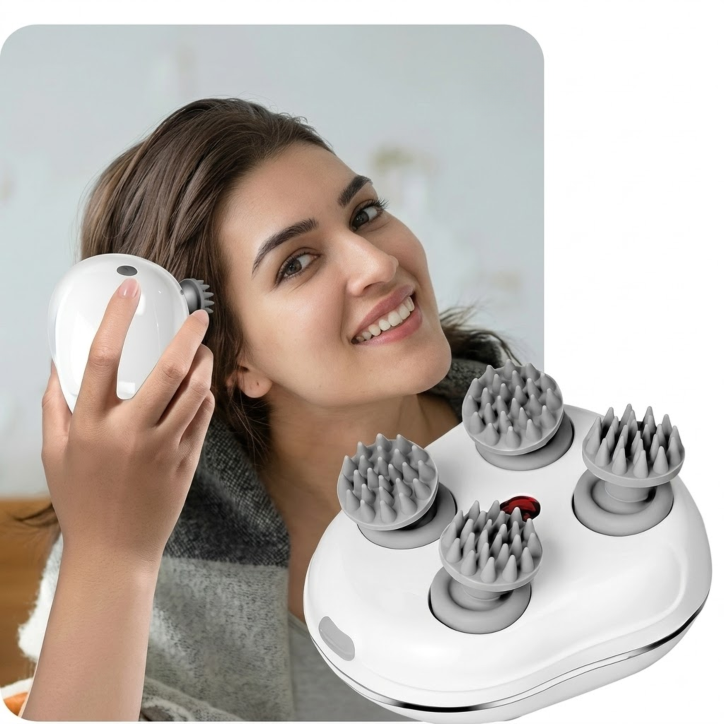 Electric Scalp Massager – Hair Growth, Rechargeable