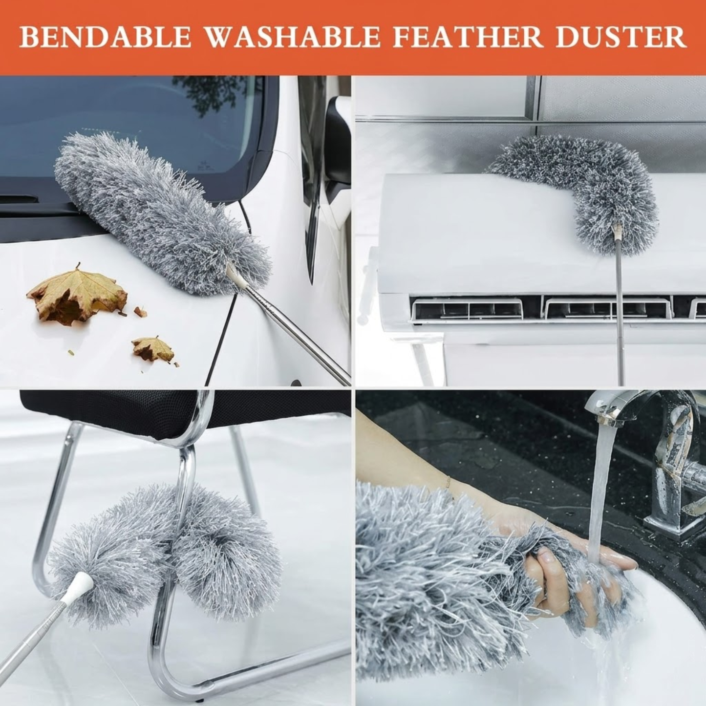 Extendable Microfiber Duster – Telescopic Pole