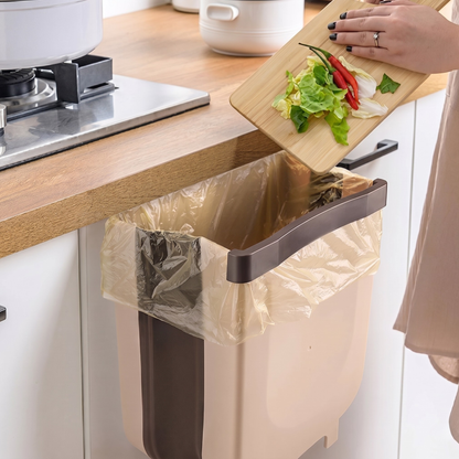 Wall Mounted Foldable Trash Bin – No-Drill