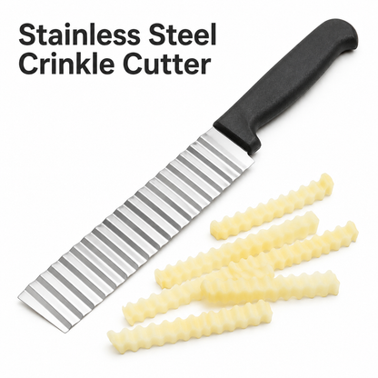 Crinkle Cut Knife – Wavy French Fry & Veggie Slicer