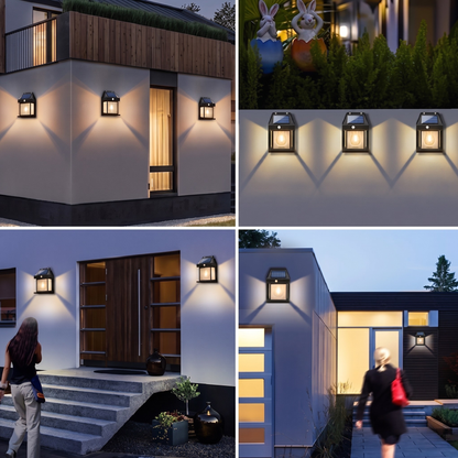 Solar LED Wall Light with Motion Sensor