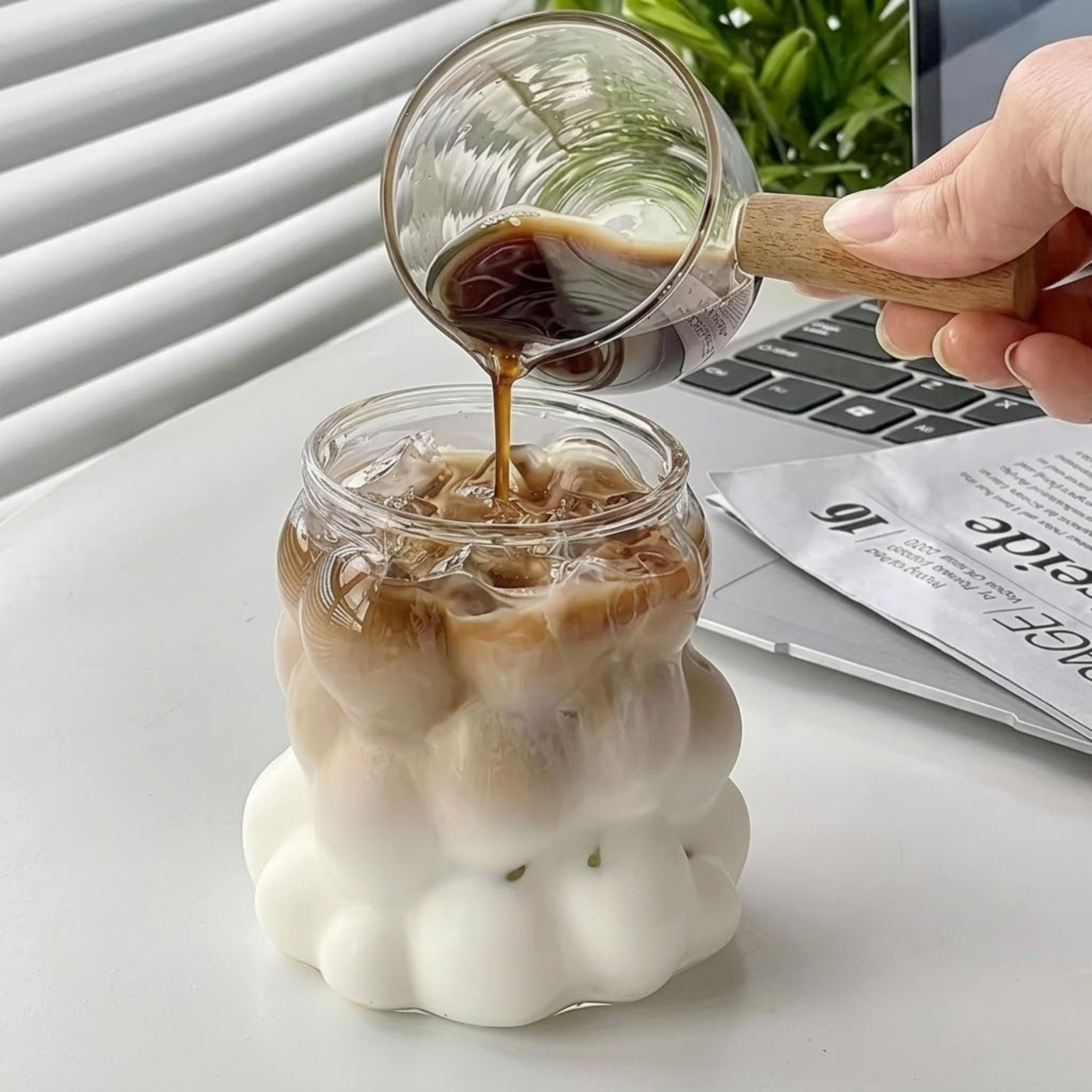 Heat Resistant Glass Coffee Mug – Breakfast Cup