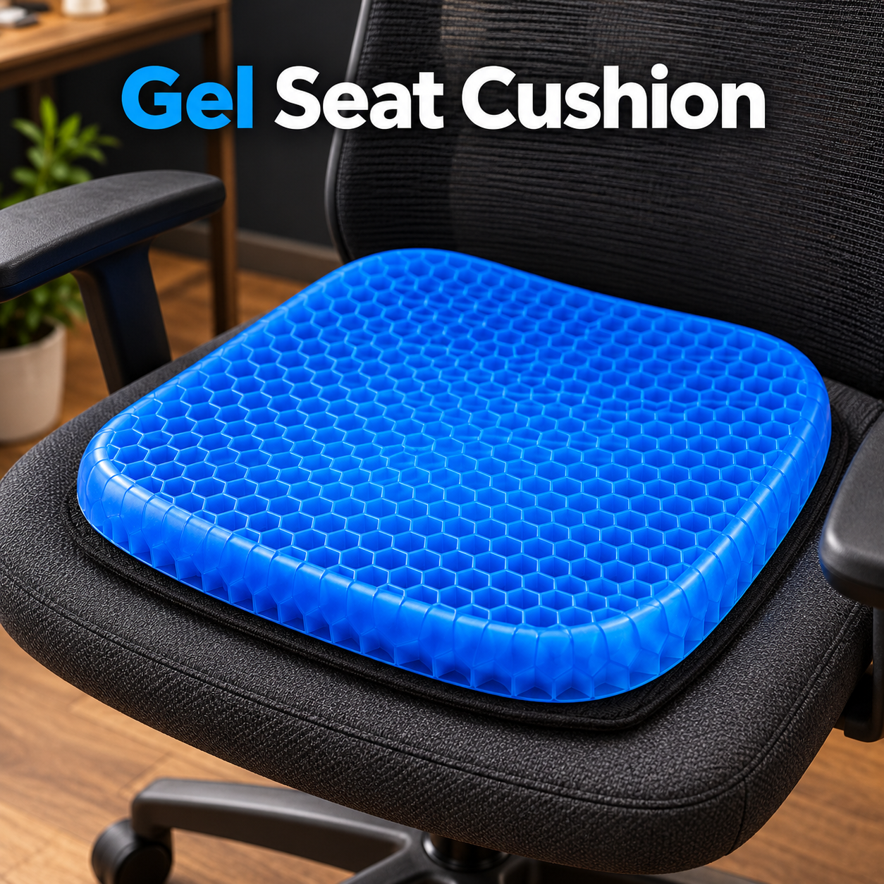 Gel Seat Cushion – Honeycomb Pressure Relief Pad