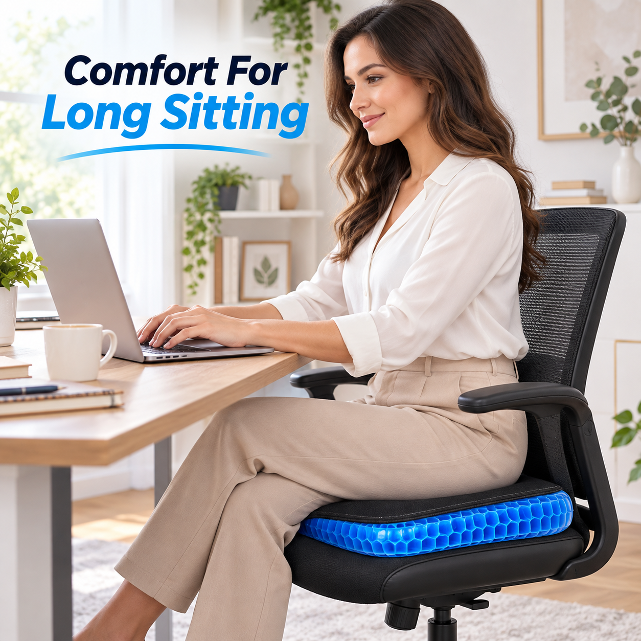 Gel Seat Cushion – Honeycomb Pressure Relief Pad
