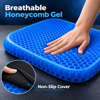 Gel Seat Cushion – Honeycomb Pressure Relief Pad
