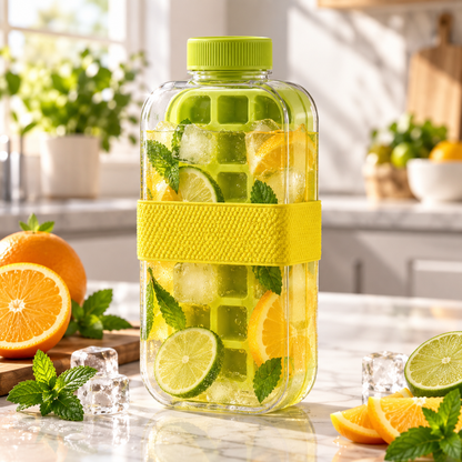 2-in-1 Ice Cube Making Bottle – Touch-Free