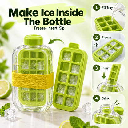 2-in-1 Ice Cube Making Bottle – Touch-Free