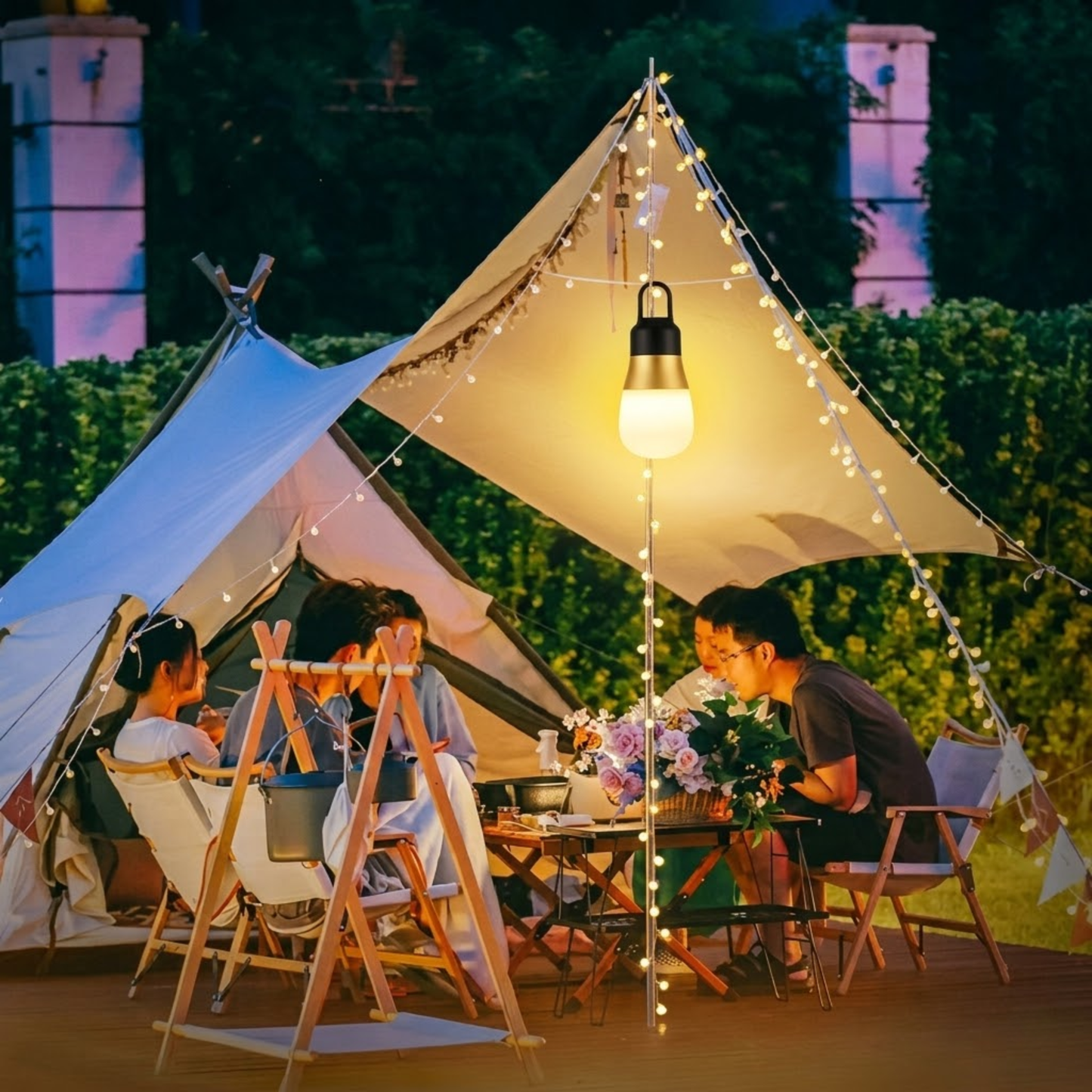 LED Camping Bulb Light – Rechargeable Hanging Lantern
