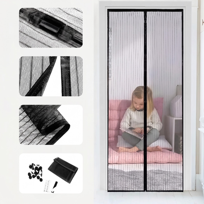 Magic Mesh Magnetic Door Screen – Auto-Close