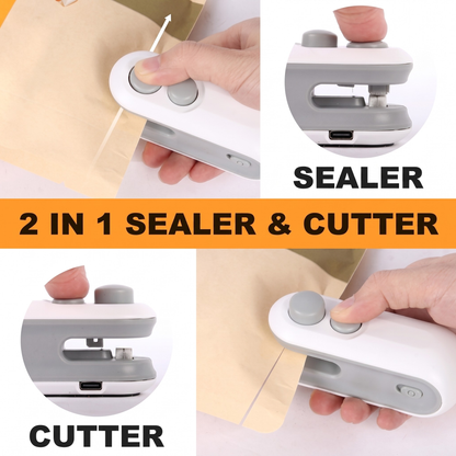 Mini Bag Sealer 2-in-1 – USB-C Rechargeable