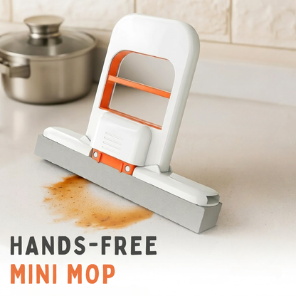 Mini Foldable Desktop Mop – Self-Squeeze Sponge Mop