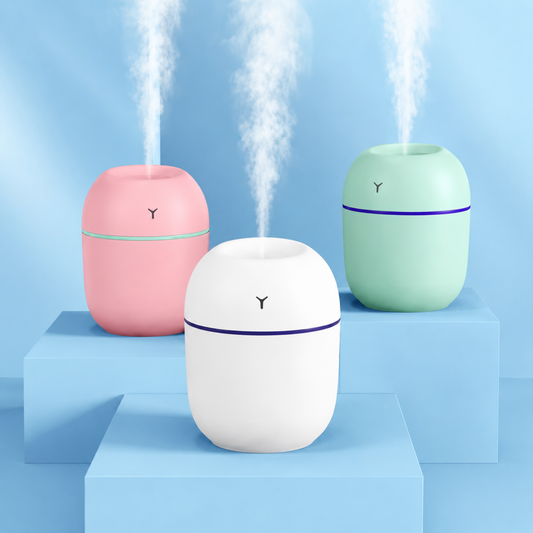 Mini USB Humidifier & Aroma Diffuser – LED Light
