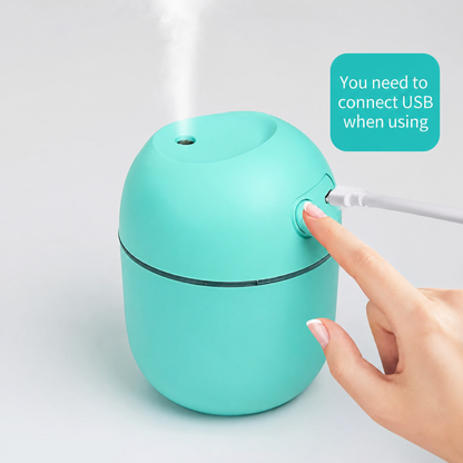 Mini USB Humidifier & Aroma Diffuser – LED Light