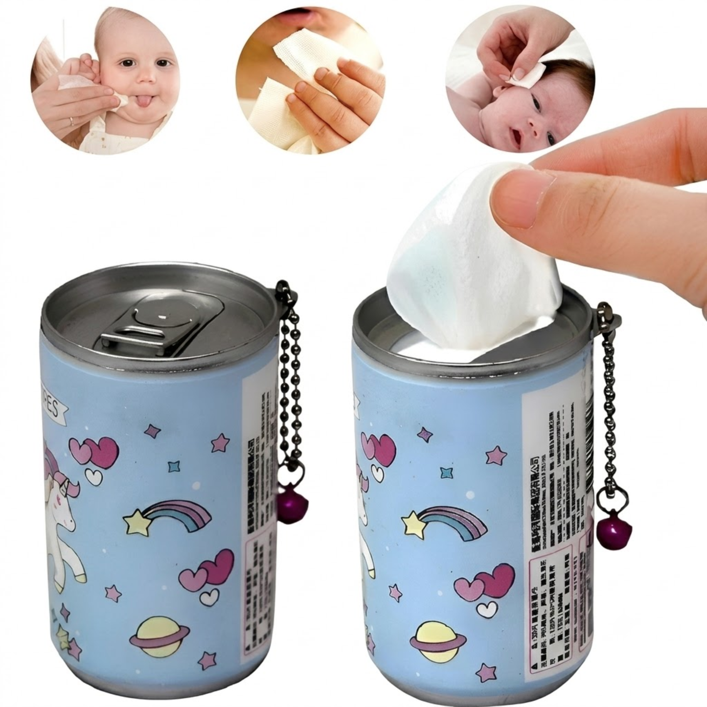 Mini Wet Wipes Tissue Can – Portable, 30 Pcs