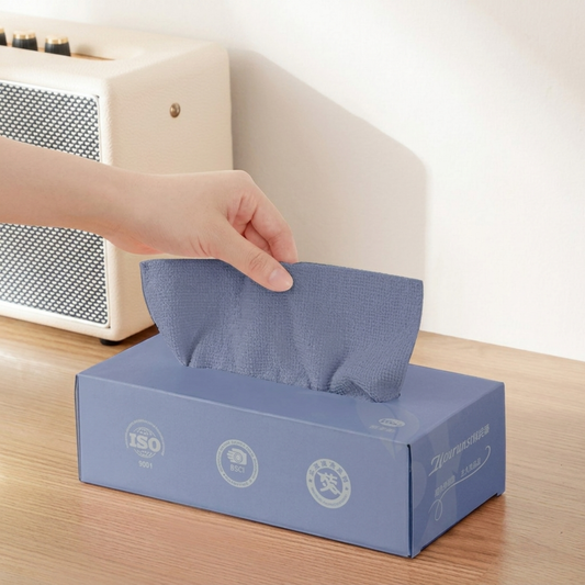 Microfiber Reusable Tissue Pack – 20 Pcs Cloth Box