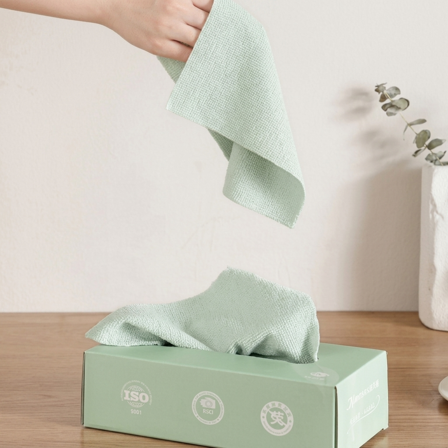 Microfiber Reusable Tissue Pack – 20 Pcs Cloth Box